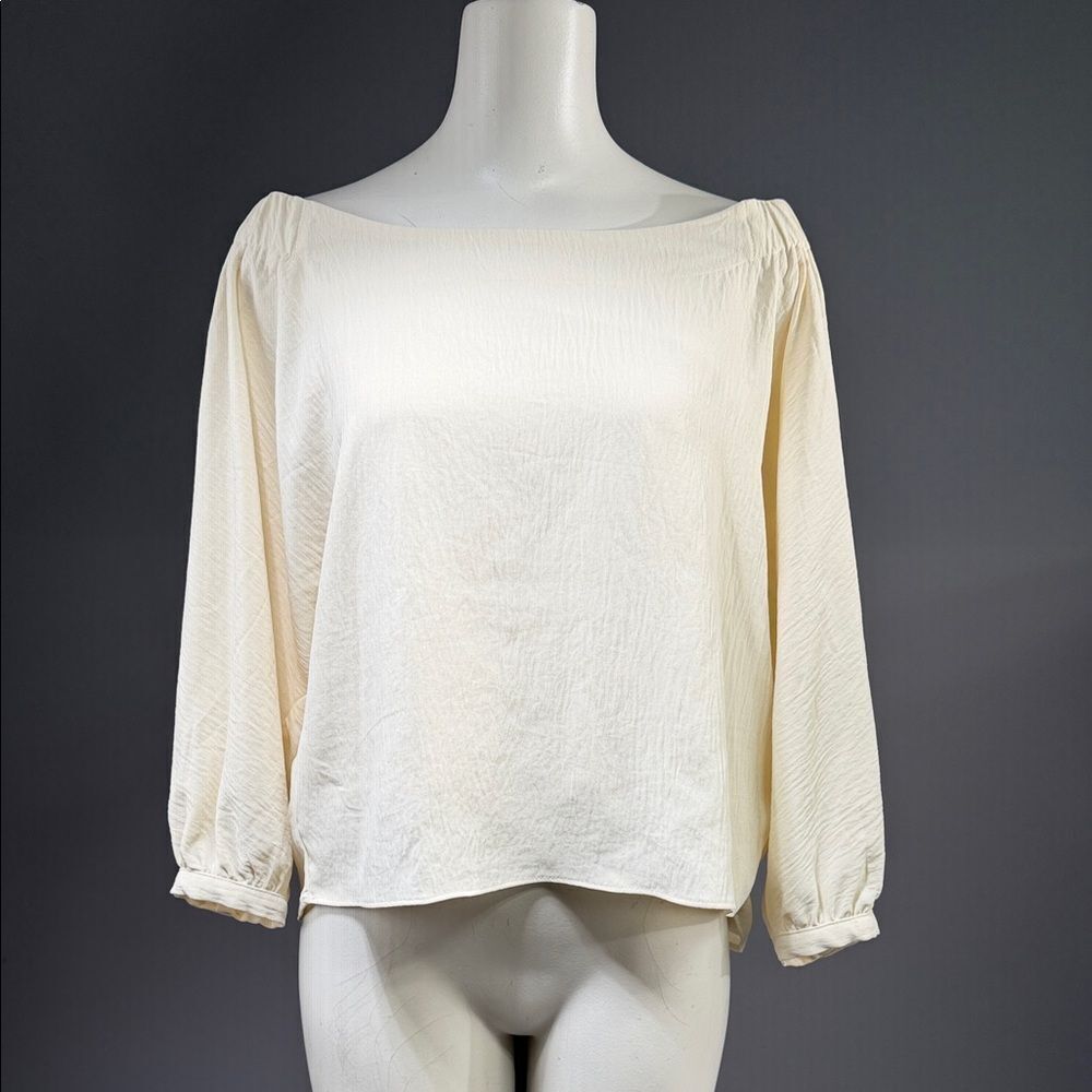 Crown & Ivy Cream Blouse (rack15)